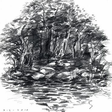 The shores of our little island